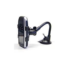 Ramtech Car Truck GPS Windshield Dual Clip Mount, Suction Cup Holder with Flexible Bracket, Compatible with Garmin GPSMAP 78 78s 78sc Handheld GPS, WMCF