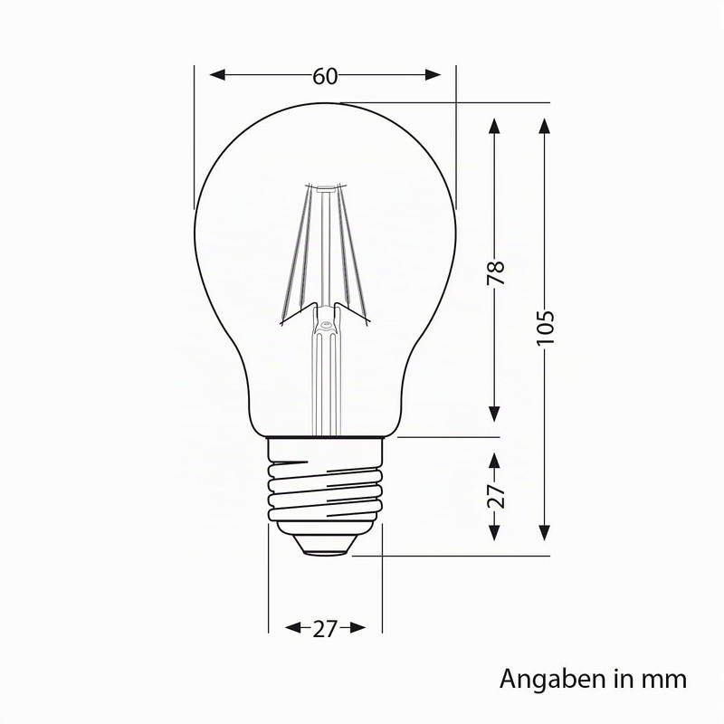 ledscom.de E27 Reflector Rose Gold LED Filament Light, 839 lm,