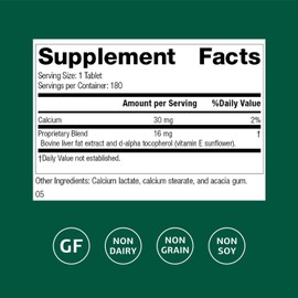 Standard Process Inc. Antronex - Whole Food Immune System Support and Liver Health Supplement with Calcium - 180 Tablets
