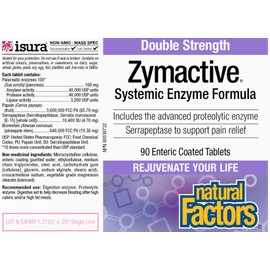 Natural Factors - Zymactive® Double Strength, 90 Enteric Coated Tablets
