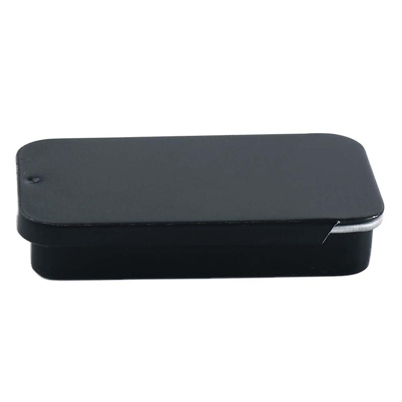 Vctitil Mini Rectangular Storage Box,Slide Top Tin Containers,Small Metal Containers,Pill