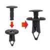 POPSTORE Set of 120 8mm Push-Type Automotive Clips Universal Plastic