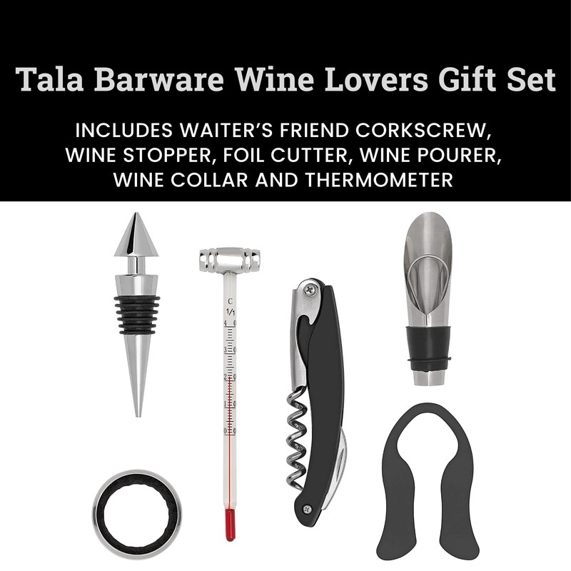 Tala Barware Wine Lovers Gift Set - 6 Piece Wine