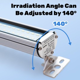 SPEETEER Industrial Machine Tube Light LED 12W CNC Machine Work Lighting IP67 Dustproof Waterproof Explosion Proof DC 24V 1440lm 6400k Industrial Waterproof LED Light Fixture