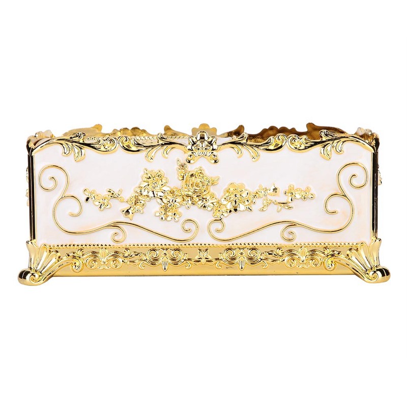 European Exquisite Metal Tissue Case Box Holder House Hotel Decoration