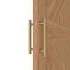 LVYIHAN Titanium Gold Round Barn Door Handles 12"/24"/36"/48"/59'', Pull Push