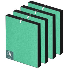 115115 HEPA Toxin Absorber Replacement Filter A for Winix Plasmawave Air Purifier C535 5300 5300-2 6300 6300-2 P300 AM90 C909 9800,H13 True HEPA Size 21 Filters,4 Pack,Green