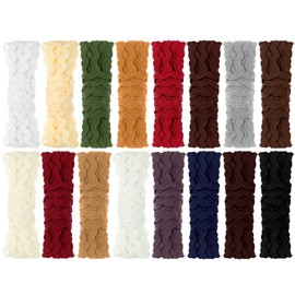 Chuangdi 88 Yards Rickrack Trim Ribbon for Sewing Zigzag Colorful Wave Bending Fringe Ribbon Sewing Trim Embellishments for Party Supplies(Earth Tone)