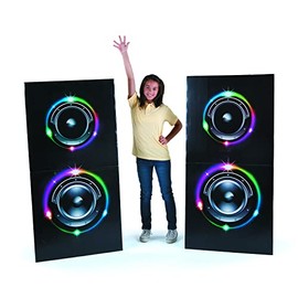 Fun Express Dance Party Speaker Stand Ups for Party - Party Decor - Large Decor - Floor Stand Ups - Party - VBS Vacation Bible School Supplies/Decor - 2 Pieces