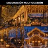 MARKO - Luces Led Navidad Cascada Wondaz 10m 500 Blanco
