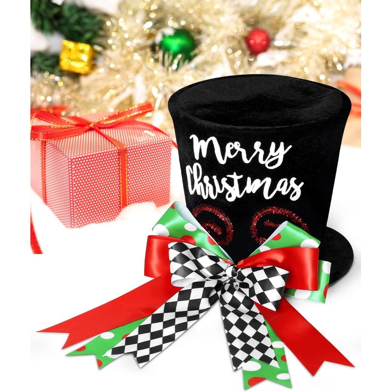 KAHEIGN Christmas Tree Topper, 25CM Large Black Xmas Tree Top