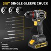 AwxryoX Brushless Compact Drill Tool Set, 60N.m 20V Cordless Drill