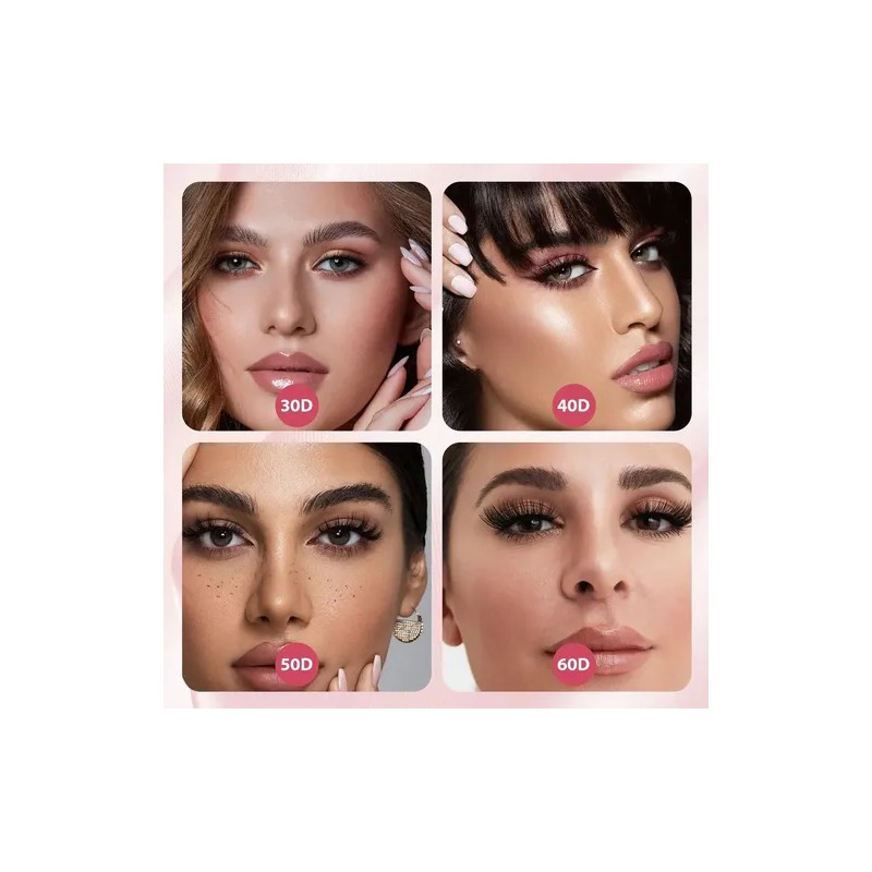 Extensiones De Pestañas 9-18mm 800pcs Para Maquillaje Diy