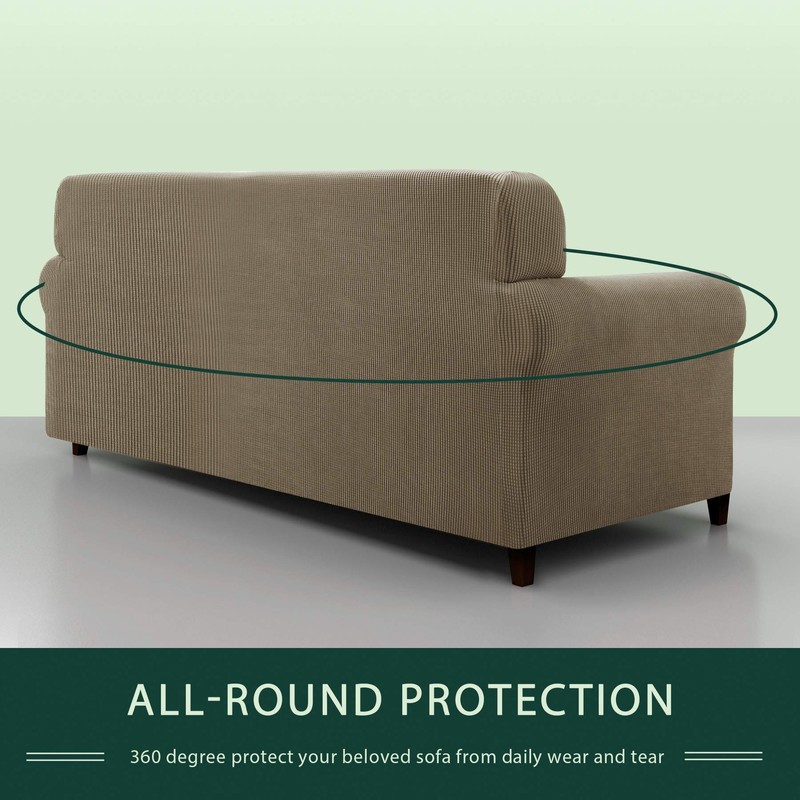 CHUN YI 1 Piece Jacquard Checks Stretch Fabric Couch cover,