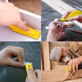 Premium Micro Detail Sander Paper Kit,3.5” x 1” Mini Hand Sanding Block for Finishing Tight Narrow Spaces Polishing Projects, Wet Dry Sandpaper Grit Sandpaper 60 120 240 400 Grit