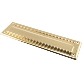 Hillman 852390 2" x 11" Mail Slot, Solid Brass, Bright Brass Finish, 1 Pack