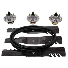 EPR Spindle Mulching Blade Belt Kit Compatible with John Deere 54" X475 X485 X495 X575 X585 X595 AM144377