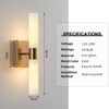KUZZULL Modern Wall Sconces, Set of 2 Brushed Brass Gold,