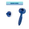 LUPANTER #8×1 Inch Pocket Hole Screws,500 Pcs,Exterior Wood Screws for