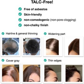 Caboki 10X Hair Powder, Silver White - Instantly Fill In Hairline, Root Touch Up, Cover Bald Spots and Gray Hair, TALC-Free, Rain/Sweat Resistant, Men Women, Trial Size