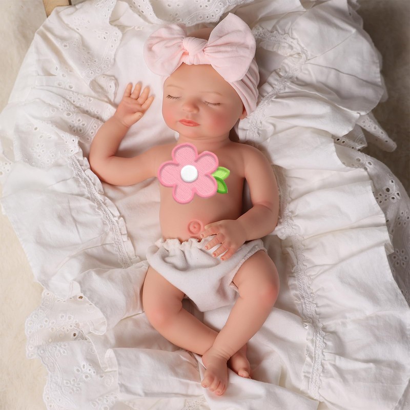 BABESIDE Silicone Baby Doll - 16 Inch (Weight 5 lb)