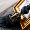 Melodieux Decorative Curtain Tiebacks Antique Tassels Holdbacks, Home Office Windows