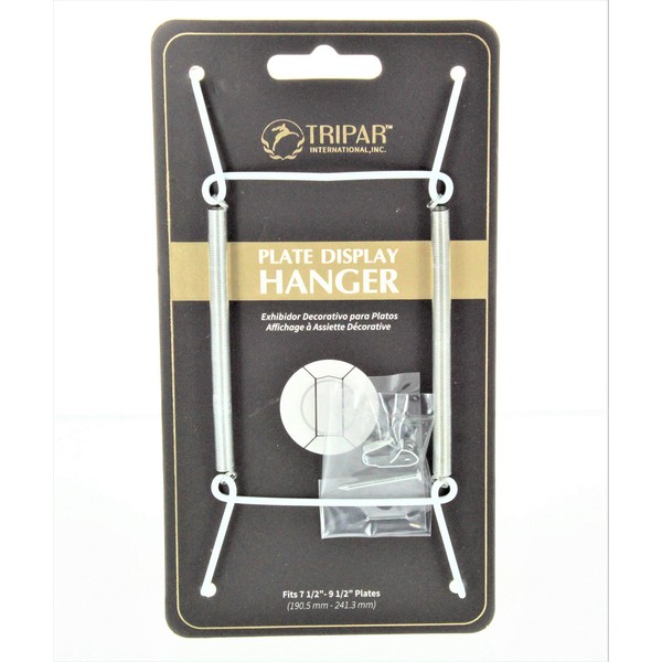 TRIPAR 3-5 Inch Brass Plate Wire Wall Plate Hanger