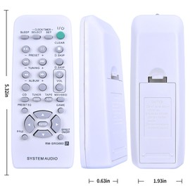 ZWP RM-ANP105 Replacement Remote Control fit for Sony AV Receiver System Home Theater T-CT660 SA-CT660 HT-CT660/C SA-WCT660
