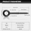7 inch Eye Bolts - 4 Pcs Eyes Hooks Screw