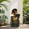 Outdoor Rock Garden Water Fountain for Garden, Patio, Backyard, Deck,