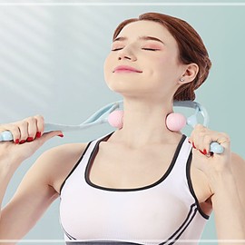 북극곰마켓 Manual Neck Massager for Tense Shoulders - Golf Ball Self-Massage KWDDC95D