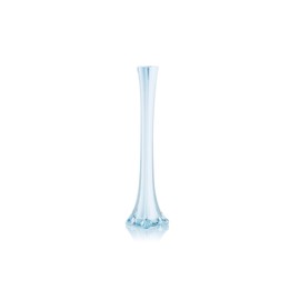 WGV Eiffel Tower Vase, Open 1", Height 16", (Multiple Sizes Choices) White Glass Floral Container with Sturdy Base, Flower Centerpiece for Wedding Event Home Decor, Arts Crafts, 1 Piece