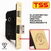 TSS British Standard Mortice Sash Lock 2.5" (68mm) Brass with