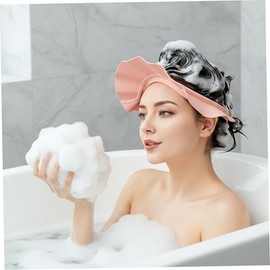 Visera de ducha impermeable ajustable para adultos y niños, protector de ojos baño con sello cojín aire para lavado cabello, gorro protección para el 