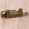 caralin Chinese Old Style Lock Vintage Brass Padlock Wedding Jewelry