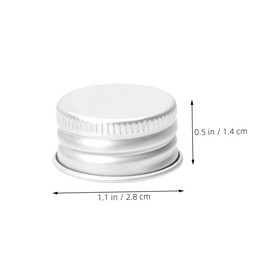 BIUDECO 28mm Travel Toiletries Bottles Lids Reusable Metal Sealing Lids for Mason Jar Water Bottle Airtight Screw Caps