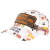 Plata o Plomo Cap White and Orange Rhinestone Streetwear Power