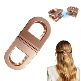 Magnetic Hair Clips for Women, Advanced No-Slip Styling Hair Clips, Perfect 2-in-1 Design Claw Clips for Thick & Thin Hair, Non-Dent Quick Snap Hairdressing Tools for Trip or Daily Use, 1 Pack