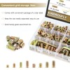 Kindroufly 152 Pieces 1/4"-20, 5/16"-18 Threaded Inserts, Nut Inserts, Wood