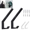 Fonture 4PCS Plastic Helmet Holders Hanging Hooks Wall Mounted Hangers