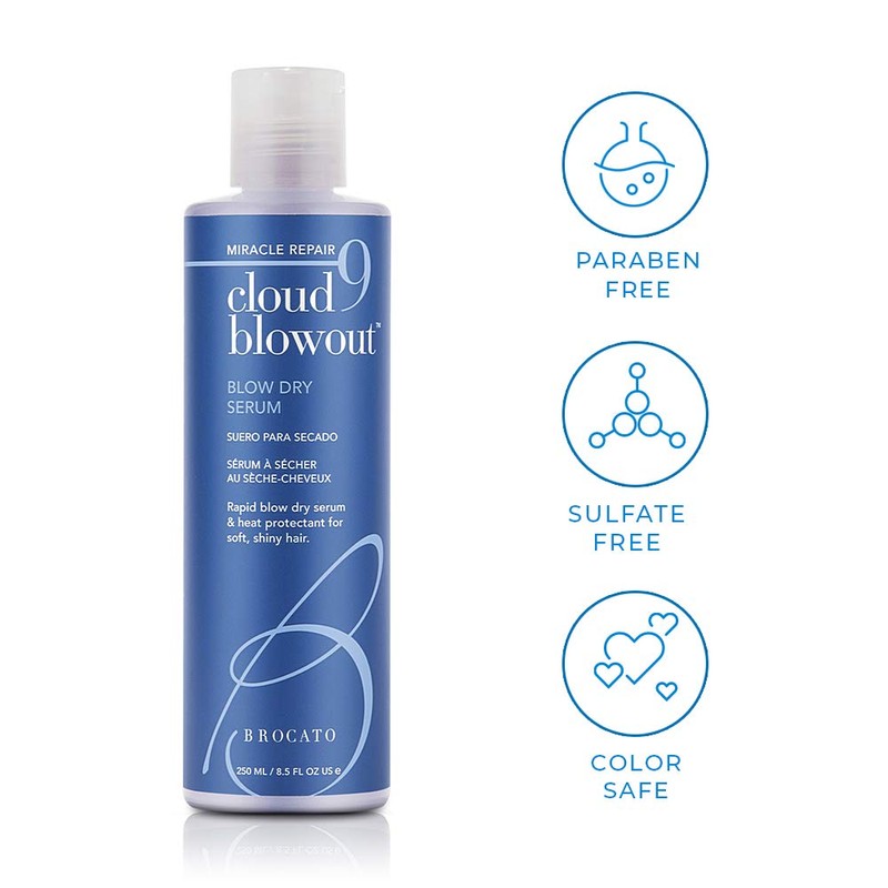Brocato Cloud 9 Blowout Blow Dry Serum, 8.5 Ounce |