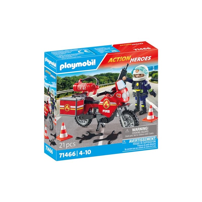 Playmobil 71466 Moto de Bomberos