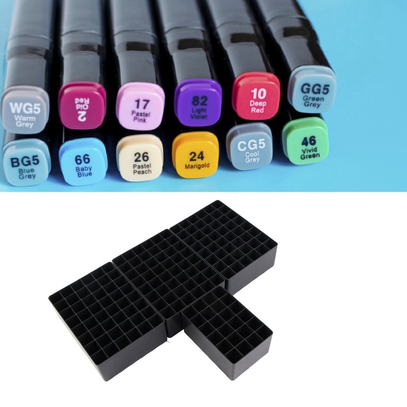 Marker Storage Bag 168 Slots Multipurpose Portable Zippered Marker Pen
