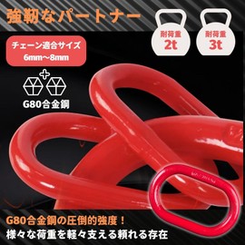 PLEAVIT Master Link Chain Sling Ring Hook Hanging Tool Working Load Approx. 2.0 t