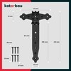 KOTARBAU® Cross Hinge Black 200 mm Shutter Hinge Black Band