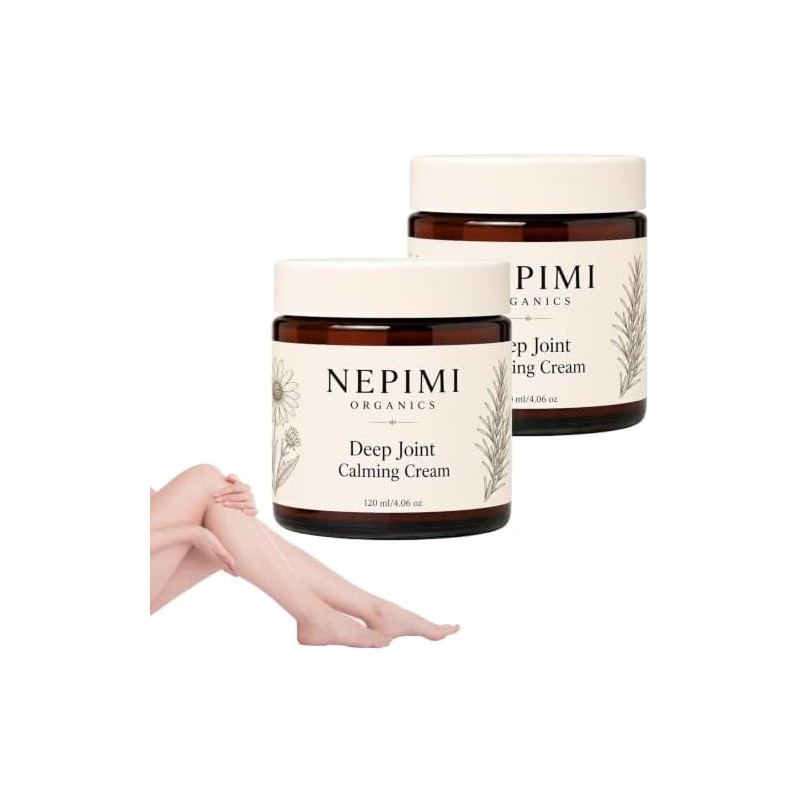 Nepimi Organics Deep Joint Calming Cream, Moisturizing Massage Topical Body