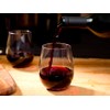 Stemless Wine Glasses - Unbreakable Shatterproof BPA Free Plastic Tritan