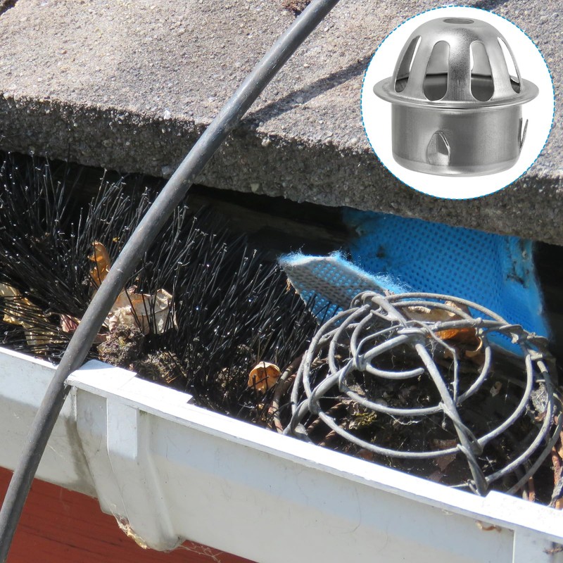 PATIKIL Dome Gutter Guard Filter, 304 Stainless Steel Downspout Strainer,