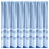 Maple Textiles Horizon Semi-Plain Stripe Ribbon Band White Net Curtain