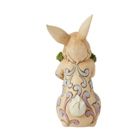 Enesco Jim Shore Heartwood Creek Easter Bunny Holding Carrots Pint-Sized Figurine, 5.71 Inch, Multicolor
